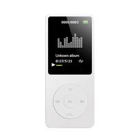 MP3/MP4 grotuvas 64GB muzikos grotuvas 1,8  ekranas, nešiojamas MP3 muzikos grotuvas su FM radijo balsu balta
