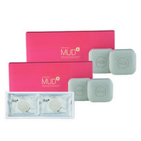 Boryeong molio valomasis muilas Boryeong molio muilas (2 pakuotės/5 pakuotės), 90g, 4 vnt. white