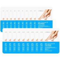 Mad for Cos Moist Silky Coconut Oil Foot Mask, 20 pieces, 1 piece, 16ml beige