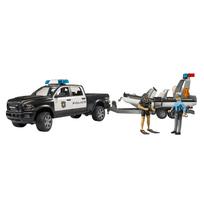 bruder Ram Power Wagon Policijos automobilis & Policijos kateris (su 2 paveikslais) BR02507 black