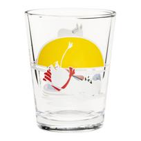 Moomin by ARABIA Puodelis-stiklinė Vakaro Moomin 1071870 [Oficialiai importuota] Stiklas, 220ml, Plaukimas, Indai, Arabia, yellow