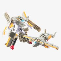[young toys] Tobot V Mini Jet Thunder Transforming Robot Action Figure gray