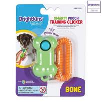 Brightkins Bone Clicker Dog Supplies LER9380, Mixed Colors, 1 Piece blue