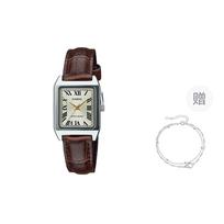 CASIO Moteriškas auksinis laikrodis LTP-V007L-9B- Brown gray