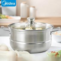 Midea Multifunctional Stainless Steel Steamer Pot gray