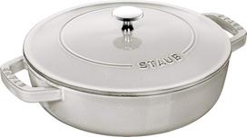 staub Kepimo keptuvė Campagne Dvi rankenos Ketaus Emaliuotas puodas Seklus Sukiyaki Suderinamas su IH Japonijos produktas Su serijos Braiser  Blazer 24cm  [Įgaliotas