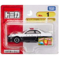 Nissan Skyline GT-R BNR34 Police Car Toy, No.1, Blister Pack, Ages 3+ red