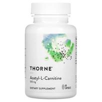 Thorne, Carnityl, Acetil L-karnitinas, 60 kapsulių