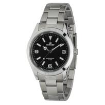 CREPHA Analog Metal (Klepha) Men's Watch, Waterproof, Band, Silver, SV-AM266-BKS black