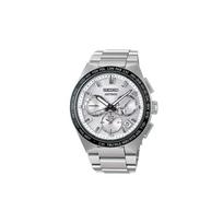 SEIKO Astron series 100 meters waterproof solar Quartz titanium strap men's watch silver dial SBXC117 mėlyna