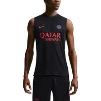 Nike Strike Dri-FIT Paris Saint-Germain Futbolo Klubas Siaurojo Kirpimo Apvalia Kaklo Rankovių Neturintis Greitai Džiūstantis Liemenė Vyriški Viršutiniai Drabužiai IQ6920-010 L black