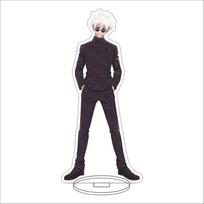 Anime Jujutsu Kaisen akrilinis stovas Fushiguro Toji Geto Suguru Satoru Gojo veiksmo figūrėlė PVC stalinis stovas, modelis žaislas 15cm E gray