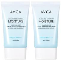 Abka All Day Hypoallergenic Moisture Sun Cream SPF50+ PA++++, 35ml, 2 units white