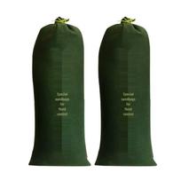 Canvas Flood Control Sandbags (Empty, Drawstring) black