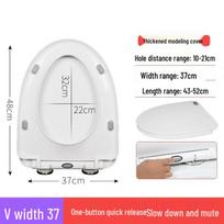 TLXT V-Shaped Soft-Close Toilet Seat white