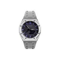 CASIO Unisex Skystųjų kristalų, Analoginis dvigubo ekrano serija 48,5 mm Juodas laikrodis GA-2100-1A1(Watch8--) Regular Watch Box black
