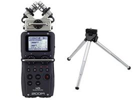 ZOOM H5 Handy Recorder Portable Digital Audio Recorder with Mini Tripod Set
