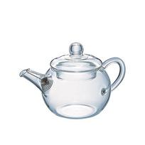 HARIO Azijietiškas apvalus arbatinukas, praktiškas, talpa 180 ml, karščiui atsparaus stiklo arbatinukas QSM-1 white