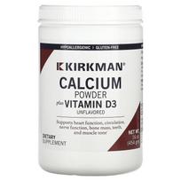 Kirkman Labs, Calcium Unflavored Powder with Vitamin D-3, 16 oz (454 g)