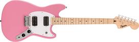 „Squier“ iš „Fender“ „Squier“ elektrinė gitara „Squier Sonic™ Mustang HH“, „Maple“ pirštų lenta, „White Pickguard“, „Flash Pink“ su minkštu dėklu