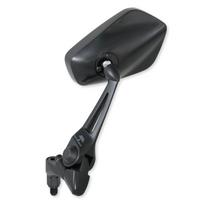 TANAX NAPOLEON Shark Mirror 6 Black Motorcycle 10mm Thread Bolt Mirror Meets All Safety 1 Mirror Included NA-013 Mirror, Standard/Reverse Included, juoda
