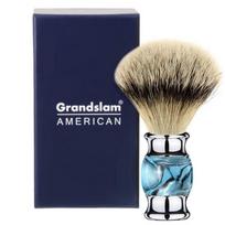 Grand Slam Badger skutimosi šepetėlis, dervos rankena, sukurtas geriausiam jūsų gyvenimo skutimuisi, mėlynas, mėlynas beige
