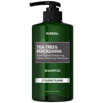 Kundal Tea Tree & Macadamia Deep Cleansing Shampoo Ylang Ylang Fragrance, 1.058L, 1 unit gray
