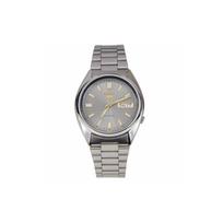 Seiko 5 serijos Vandeniui atsparūs Analoginio ekrano Automatinis mechaninis judėjimas Nerūdijančio plieno dirželis Vyriški laikrodžiai Pilki SNXS75K1 Gray Strap gray