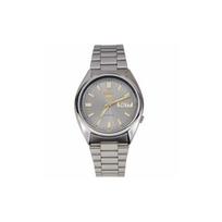 SEIKO 5 Automatic Mechanical Movement Stainless Steel Strap Watch Men's Watches Gray Dial SNXS75K1 Gray Strap gray