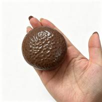 Chocolate Pie Squishy Stress Ball Fidget Toy Crunchy Squeeze Toy Round Blocks Filled Asmr Stress Relief  Holiday Gifts brown