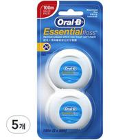 Oral-B wax floss, 2 pack, 5 pieces blue