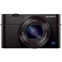 SONY RX100III Kompaktiškas skaitmeninis CMOS fotoaparatas su optine priartinimo funkcija ir pakreipiamu LCD ekranu, Cyber-shot, Juodas, 1,0 colio apšviečiamas iš nugaros jutiklis, 2,9x (24-70mm), 180 laipsnių juoda