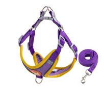 Augus dog harness, anti-flip chest strap, purple M purple