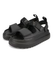 Oriental Traffic OT3228 cm E Platform Velcro Sandals for Women 23.5 juoda