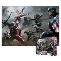 1000 dalių dėlionė - Marvel Pilietinis karas Padalijimo pradžia, populiari korėjietiška dėlionė gray