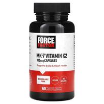 Force Factor, MK-7 Vitamin K2, 100mcg, 60 veggie capsules