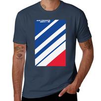 Air France Aircraft Livery Abstracted Tshirt Quick Dry Travel Tshirt 4XL blue