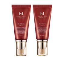 Missha M Perfect Cover BB kremas, Nr. 21 Bright Beige, 50ml, 2 vnt brown