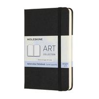 Moleskine Art Collection Akvarelės Kietas Kišeninis Juodas ARTMM805 Sąsiuvinis, Viršelis, Dydis, juoda