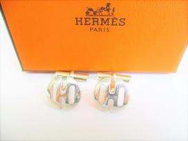Autentiški HERMES H Motif Sterling Silver Ag925 Rankogaliai Rankogaliai #8177 Refurbished