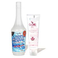 Masažo gelis Kūno liekninimas Meilės gelis, Naujas kristalinis gelis 100ml + Aqua gelis 450ml Masažo gelis Meilės gelis white