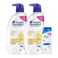 Head & Shoulders Citrus Lemon 750ml x 2 + Deep Clean 90ml x 1 Šampūnų rinkinys, 1 rinkinys blue