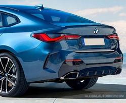 BMW 4 Gran Coupe 2020+ chromo bagažinės apdaila – bagažinės dangčio akcentas – aukščiausios kokybės automobilio galinė detalė – blizgesio stipriklis