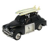 Artex Retro Surf Car with Boards Clock (Black)