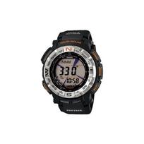 Casio PRO TREK serija-PRG 200 metrų atsparumas vandeniui datos rodymas šviesiosios medžiagos saulės energija veikiantis kvarcinis mechanizmas dervos dirželis Japonijos ir Korėjos laikrodis vyriškas PRG-260-1 pilka spalva