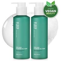 Flip Cica Aloe Acne Relief Mildly Acidic Cleansing Gel Foam, 200ml, 2 pieces blue