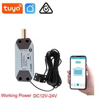 Tuya Grafiti WiFi Garažo Durų Valdiklis, Suderinamas su Alexa ir Google Home (110V-260V) 12V-24V Garage Door Controller black