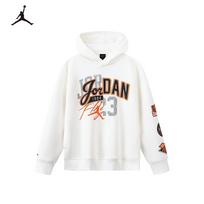 Jordan Nike AJ Boys' Hooded Sweatshirt S white