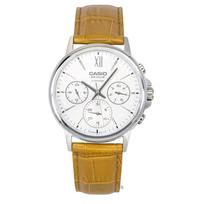 Casio Beside Analoginis Odinis Dirželis Sidabrinis Ciferblatas Kvarcinis BMS-300L-5AV Vyriškas Laikrodis sidabras