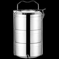 304 Stainless Steel Multi-Layer Insulated Lunch Box white